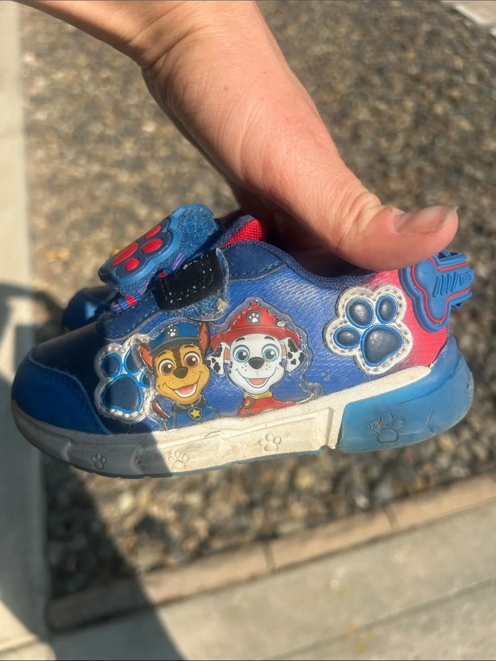 Kids Blue Paw Patrol Light-Up Sneakers