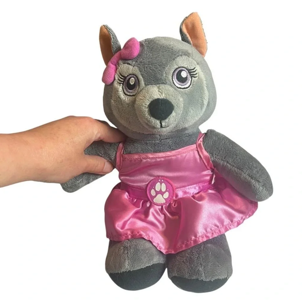 Build A Bear Great Wolf Lodge Violet Wold Plush Stuffed Animal 12
