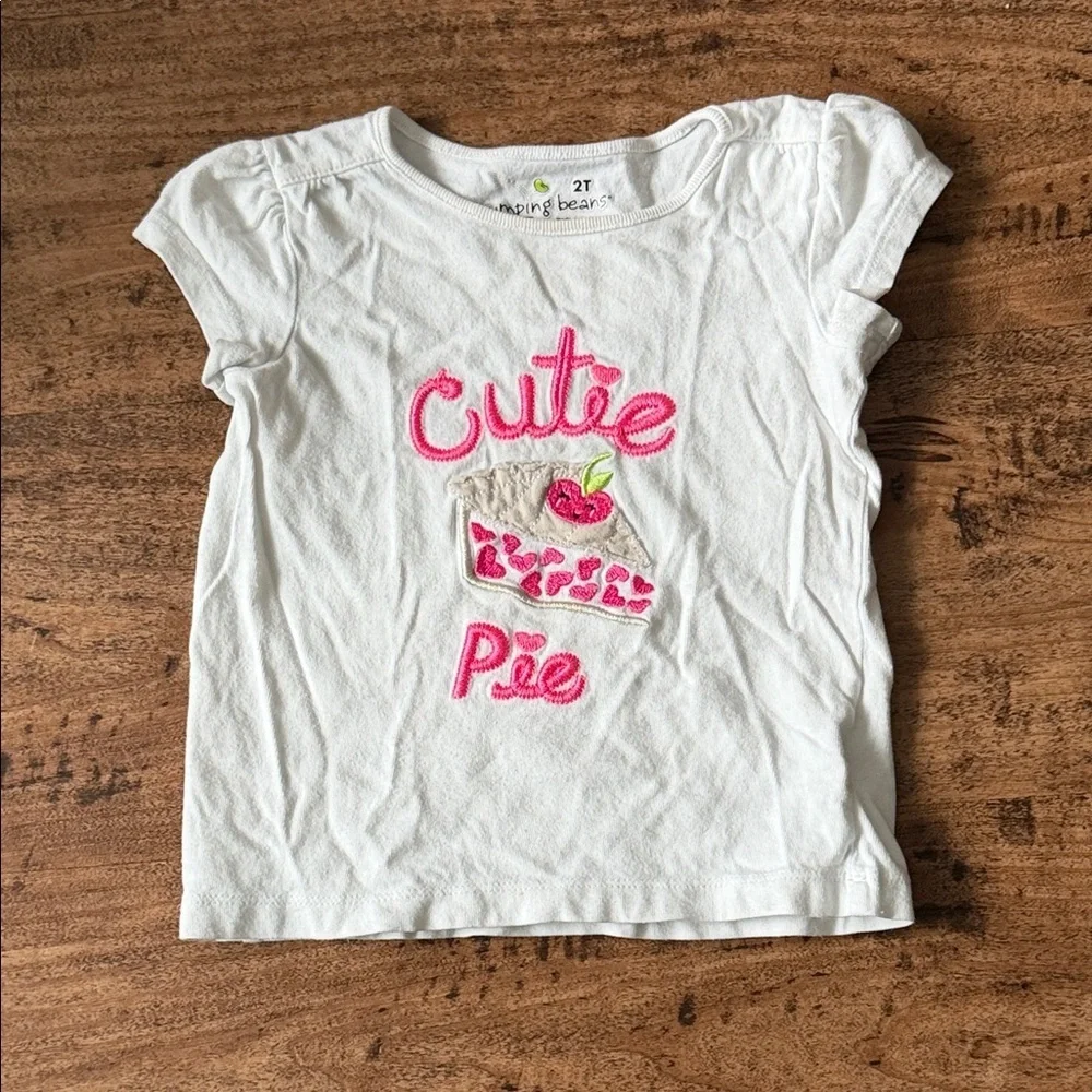 White 'Cutie Pie' Kids T-Shirt size 2t
