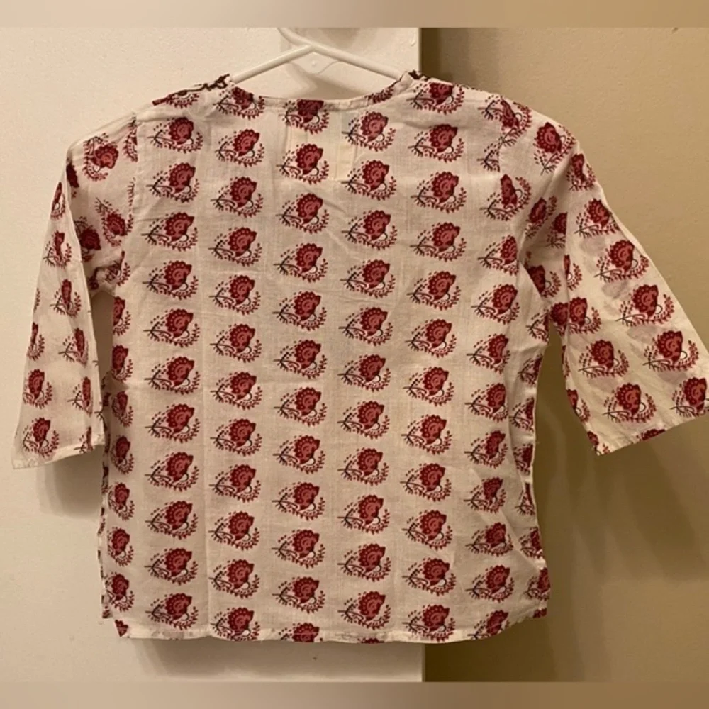 Peek Little Peanut Cotton Floral Top 12-18M