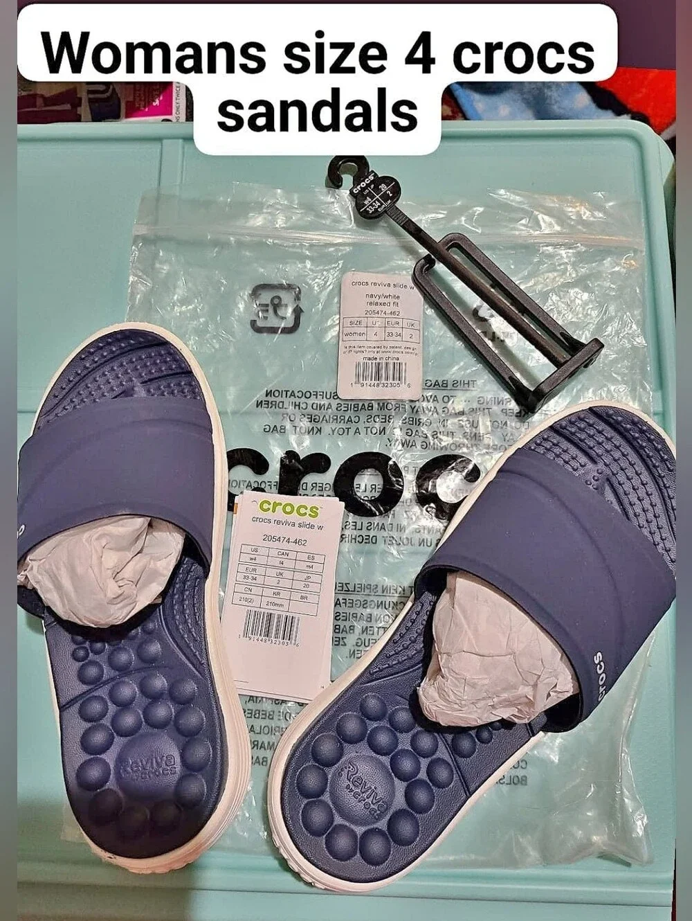 CROCS navy slide