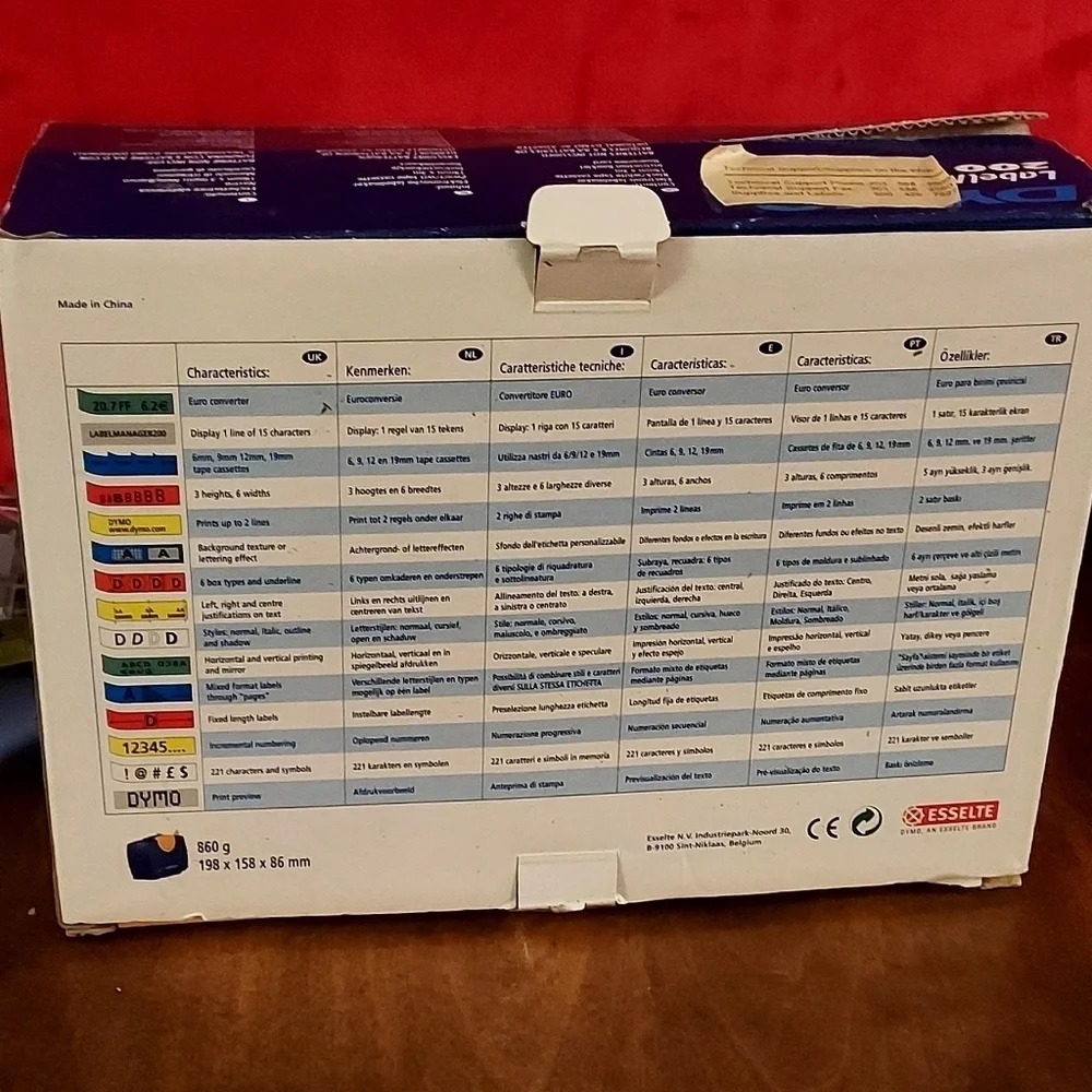 NEW Vintage DYMO LabelManager 200 Electronic Labelmaker  open box