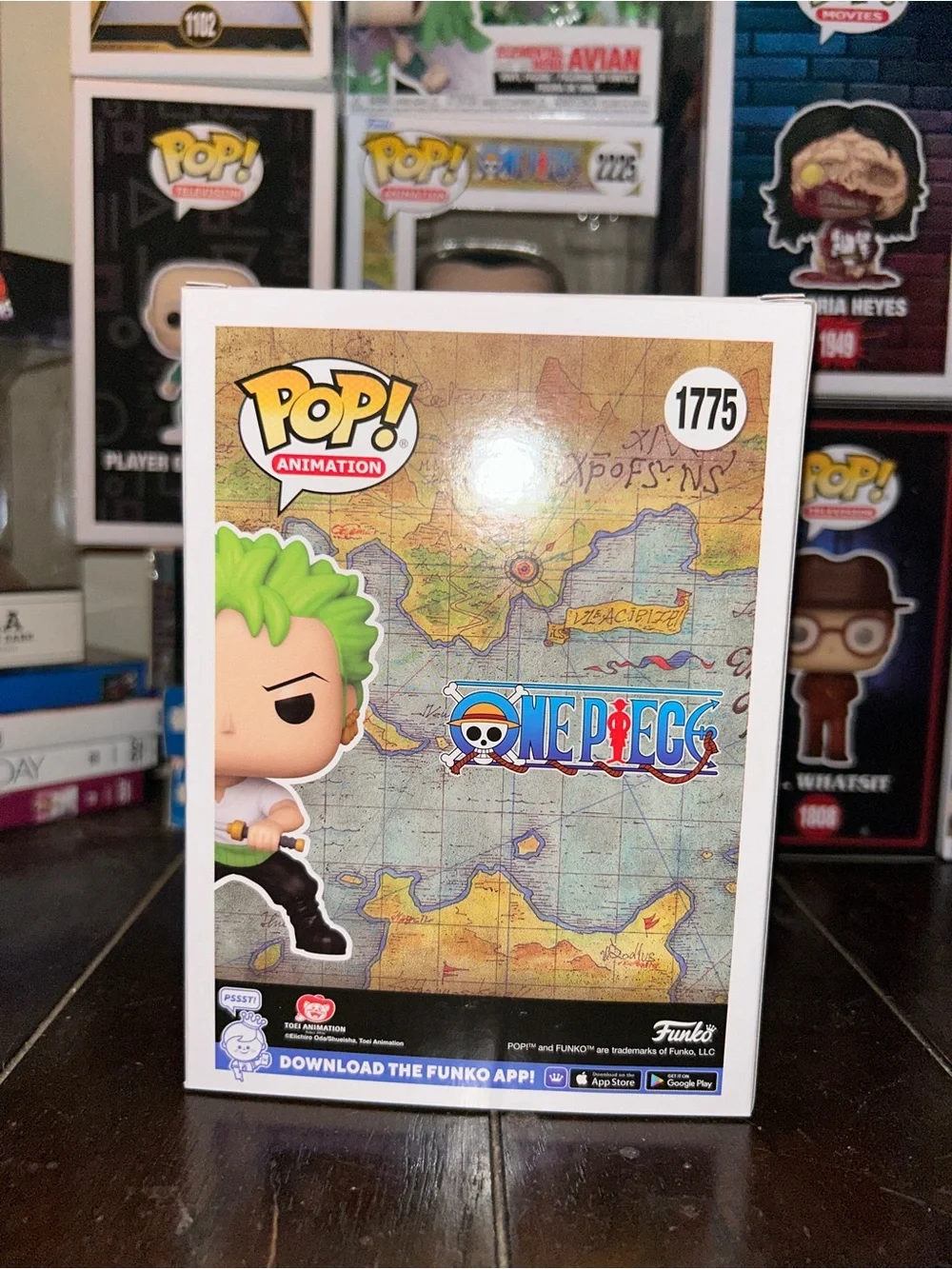 Funko Pop! Roronoa Zoro Vinyl Figure - Bright Green Hair, Black Outfit