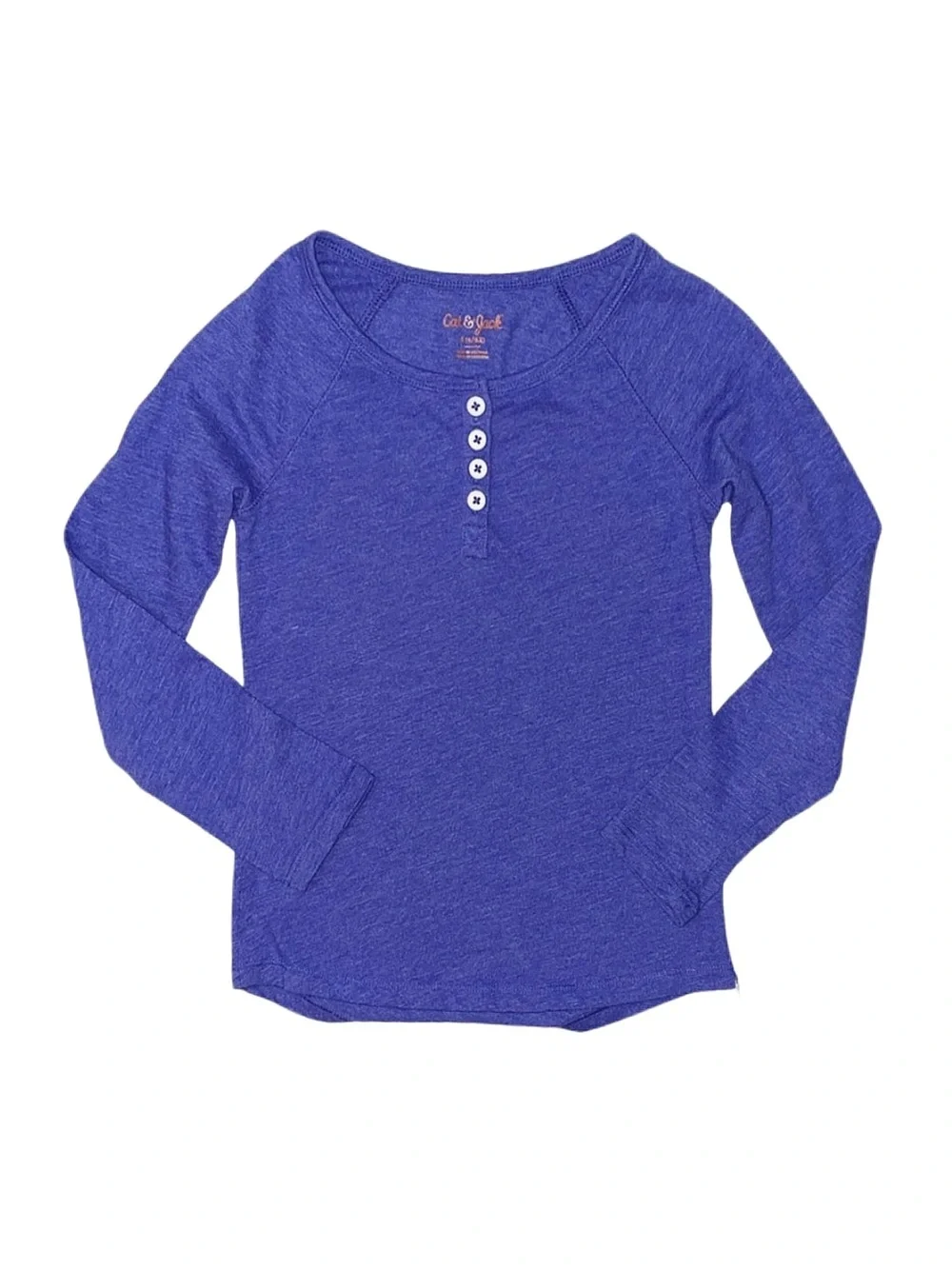 CAT & JACK Girl's Purple Long Sleeve Shirt Size Small 6/6X