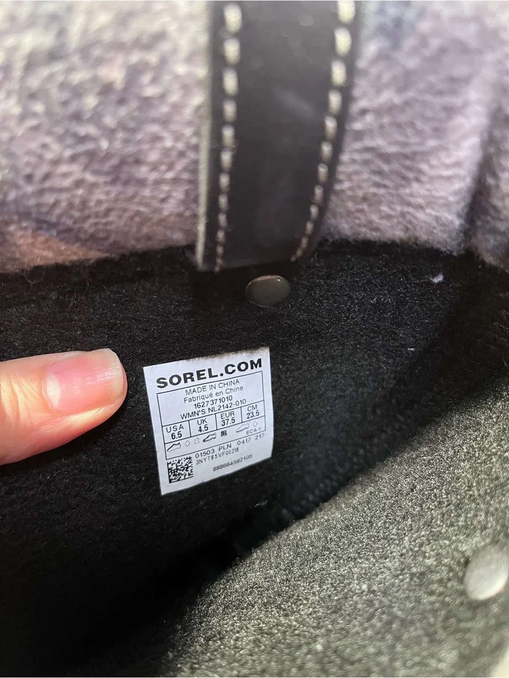 Sorel Black and Gray Women's Waterproof Winter Lace-Up Boots