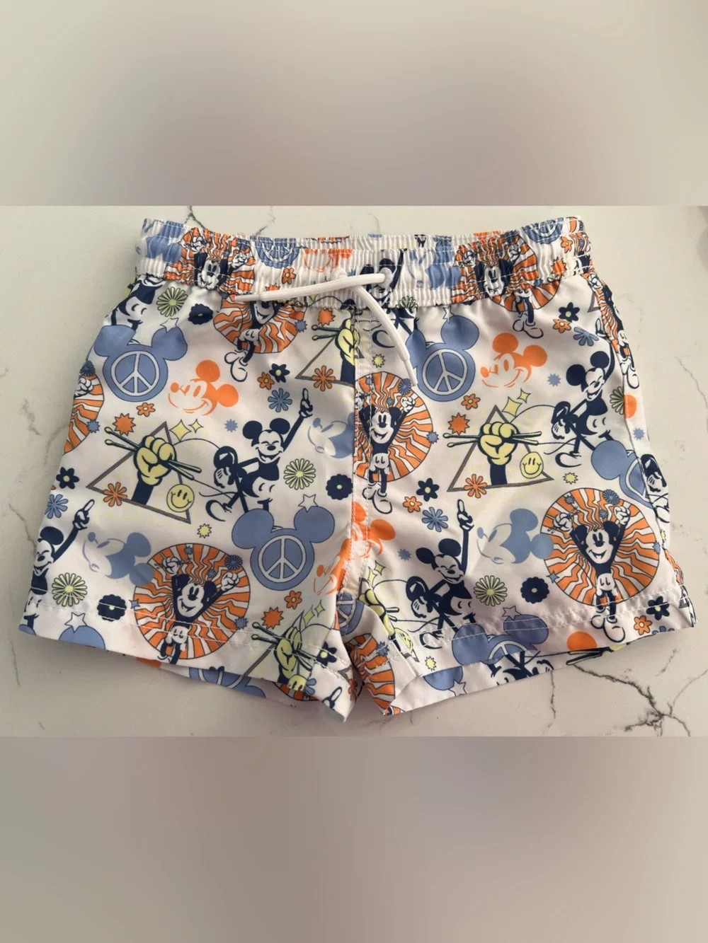 Janie and Jack Mickey Summer of Love Swim Trunks