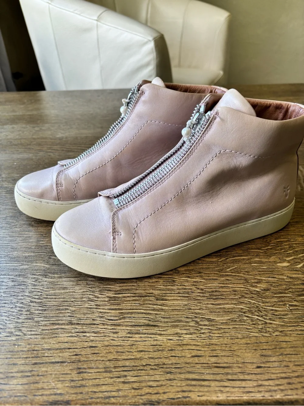Frye blush pink
