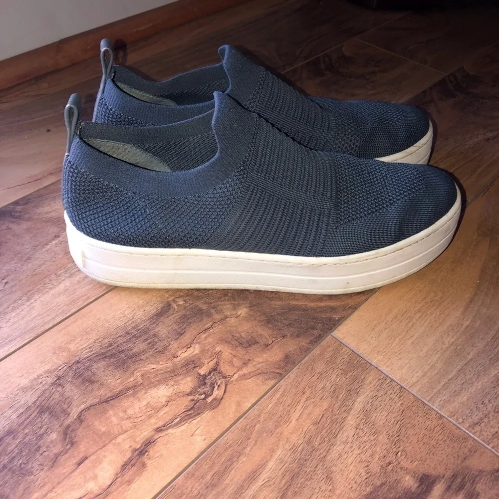 J/Slides Blue Hilo Knit Slip On‎ Shoes