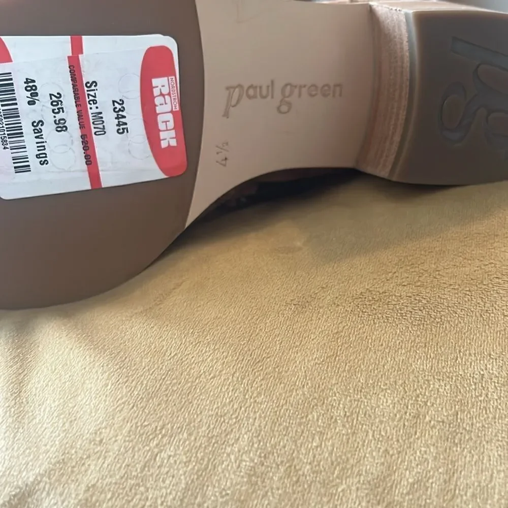 NWT PAUL GREEN SANTE BOOTIE SOFT SUEDE ZIP UP 4.5 US 7