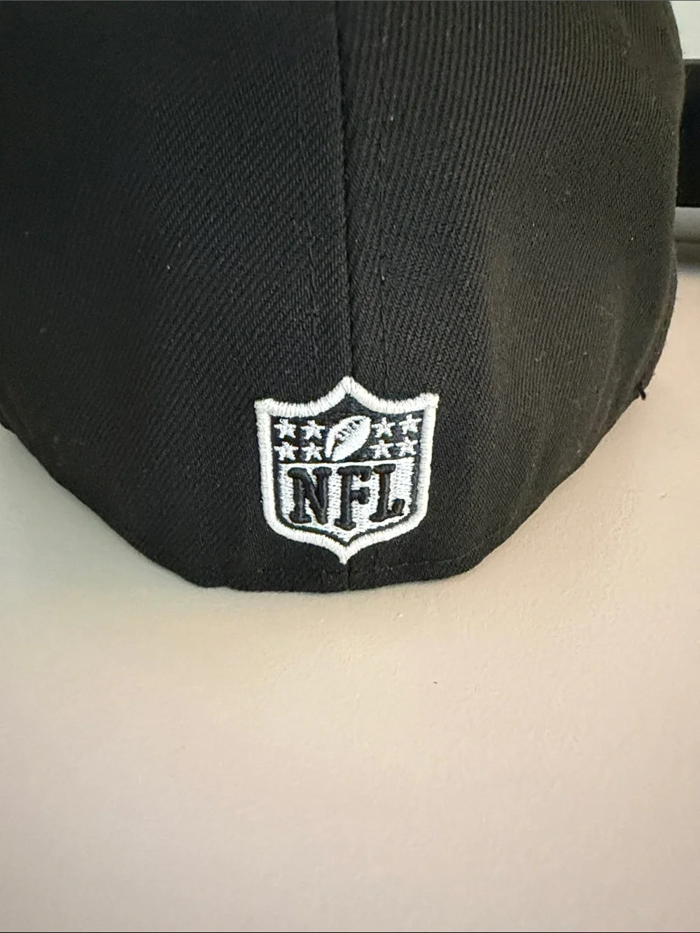 New Era Black Hat with Atlanta Falcons Logo 7 1/4 Inch