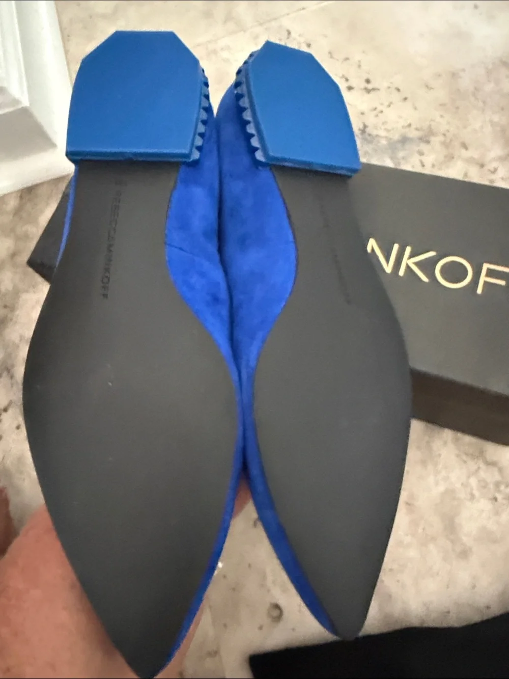 Rebecca Minkoff styling blue