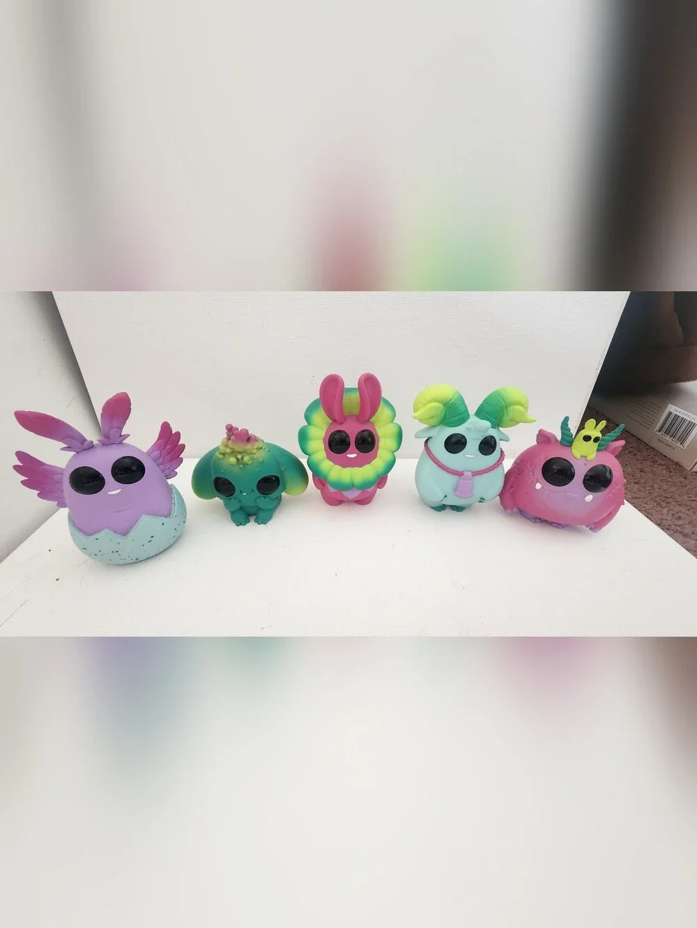 Thimblestump Hollow Succulent 2018 Small Pet Toy Set in Pink & Green 5pcs