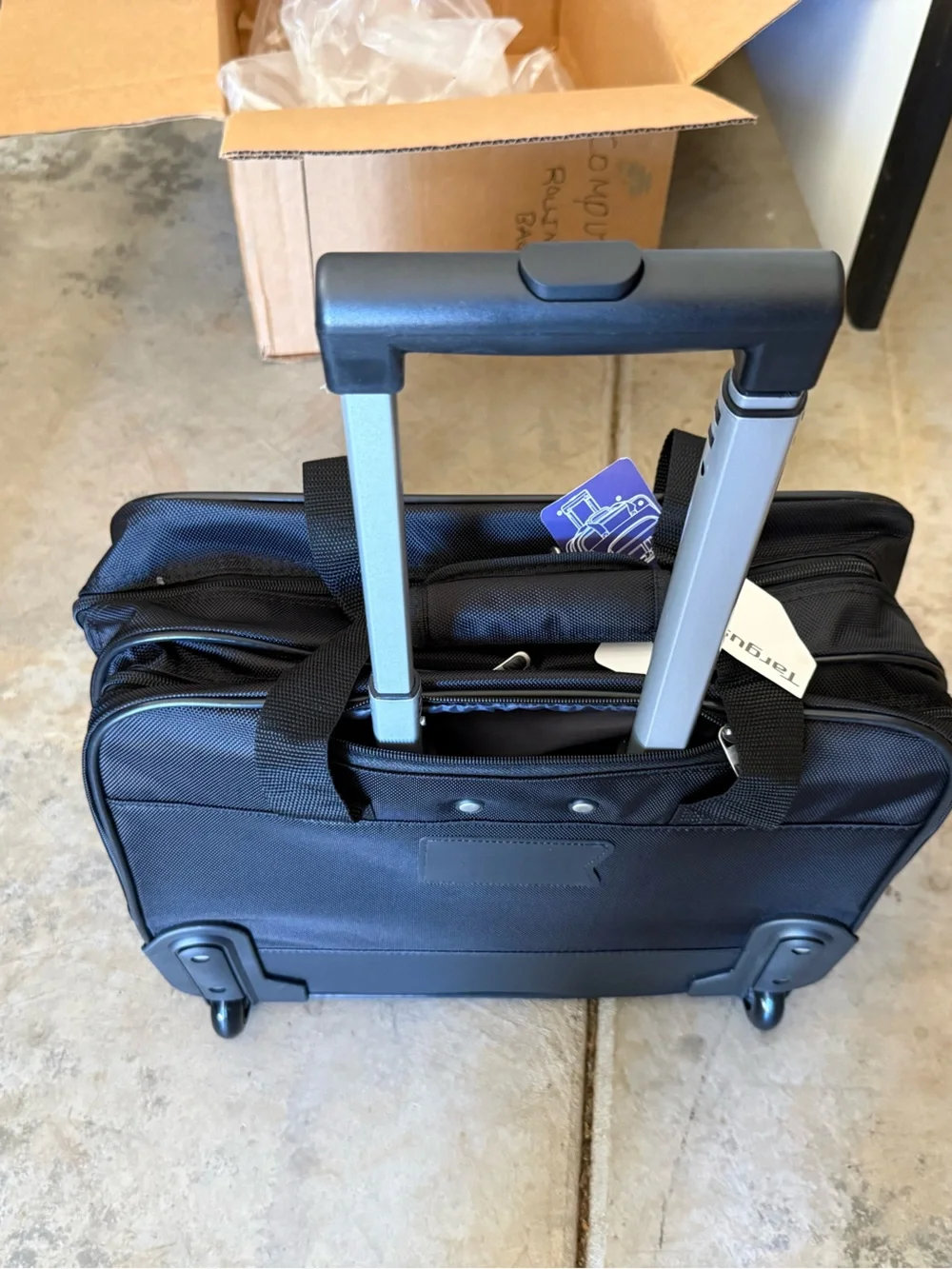 Targus Black Rolling Laptop Bag