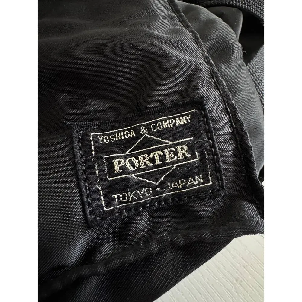 Porter Yoshida Tanker Black Nylon Waist Bag