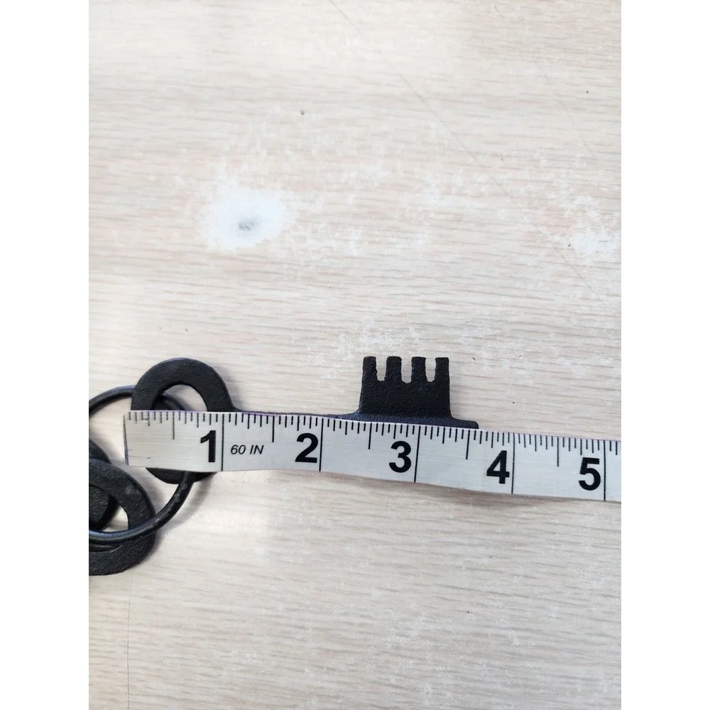 Decorative Set Of 3 Black Skeleton‎ Keys With Ring