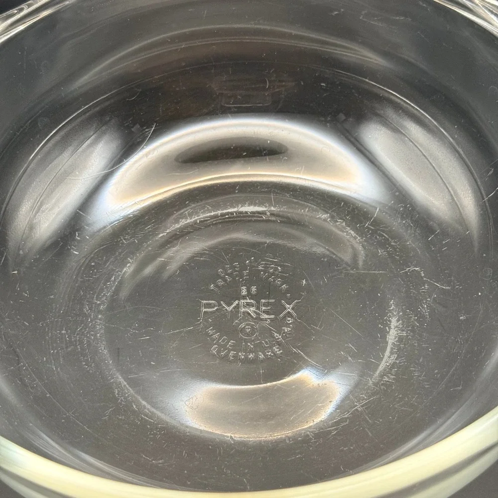 Pyrex vintage clear