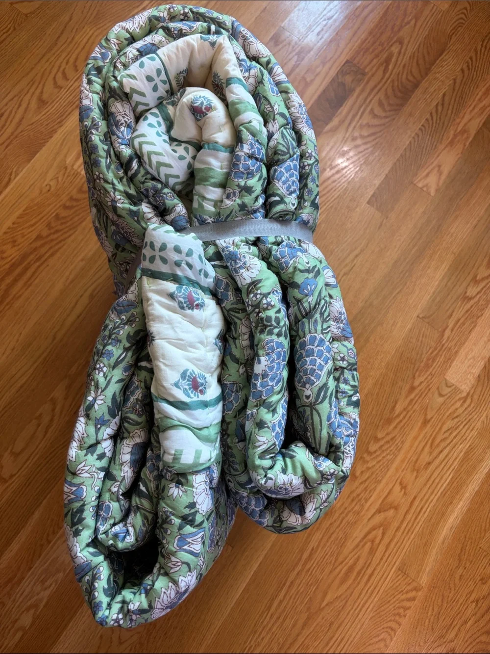 Anthropologie green floral