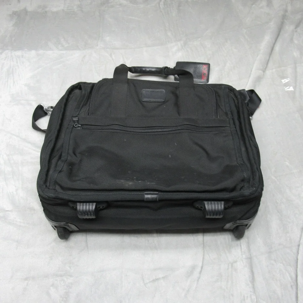 Tumi Briefcase Laptop Bag Ballistic Nylon‎ Wheeled Luggage Pad Expandable Handle
