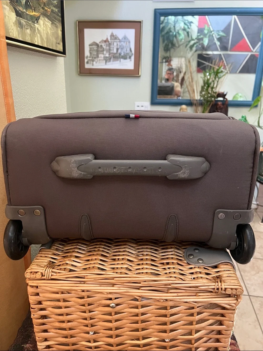 DELSEY Luggage Carry On 2 wheels. Paris Helium DLX Softside size 15x13x8