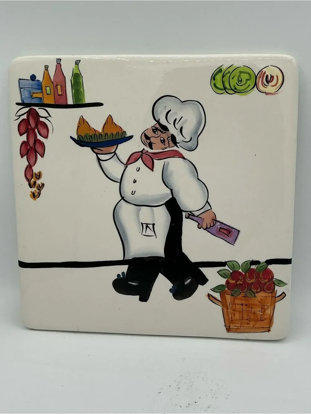 CHEZ PHILIPPE BLANCA Wall hanging   HAND PAINTED