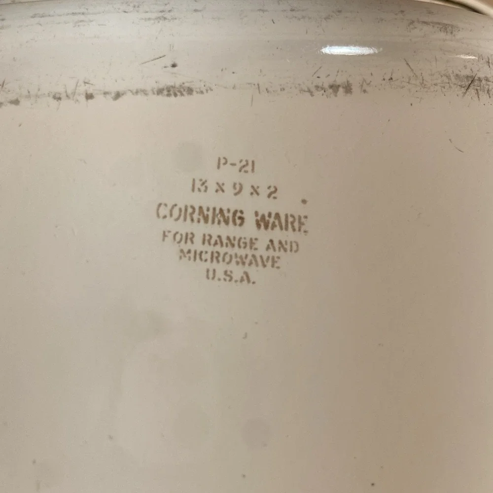 Corningware features 13x9x2
