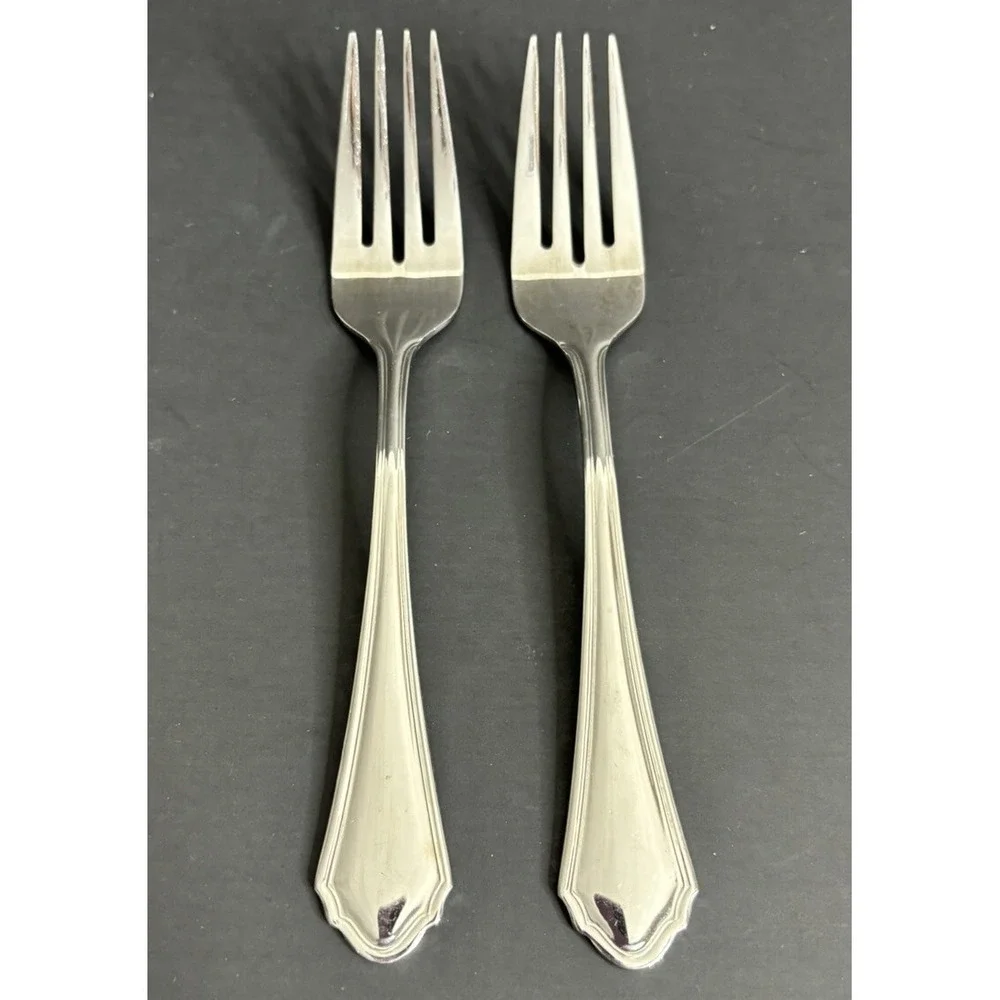 2 Reed & Barton Canter Place Salad Forks Stainless Steel Flatware 7
