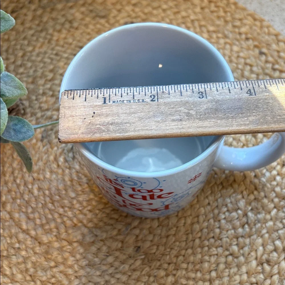 Sur La Table It's Too Late To Be Good Holiday Mug