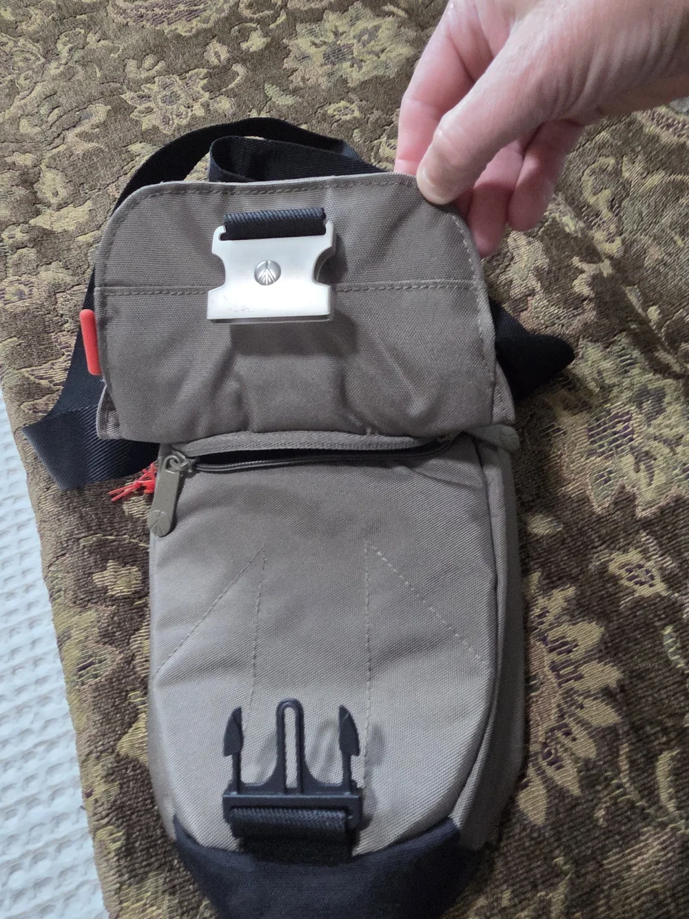 Men's Small Crossbody Sling Bag in Brown
