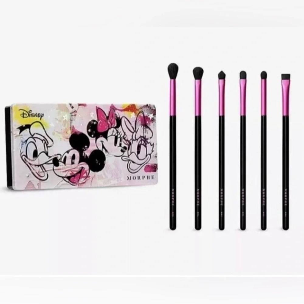NIB SEALED Morphe Mickey &‎ Friends truth be bold 6 piece makeup brush set