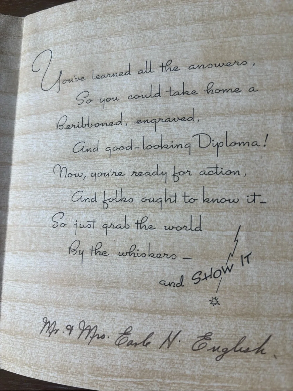 N/A great congratulatory crafting
