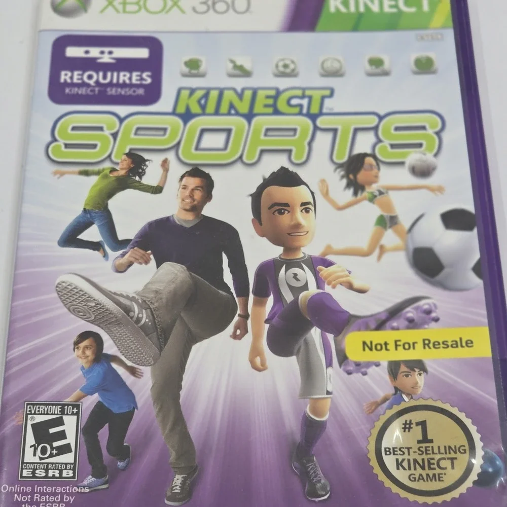 Kinect Sports Microsoft Xbox 360 Game NFR Not For Resale Complete CIB