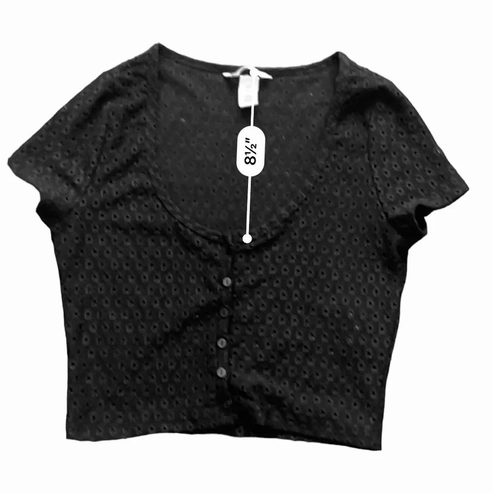 H&M closure top elastane