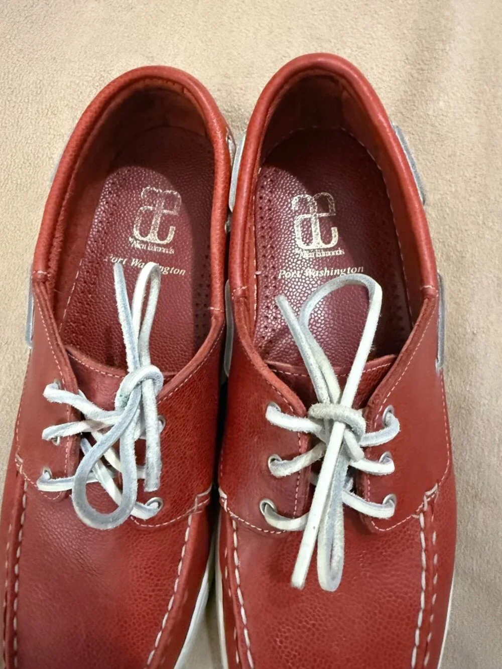 Allen Edmonds deck allen red