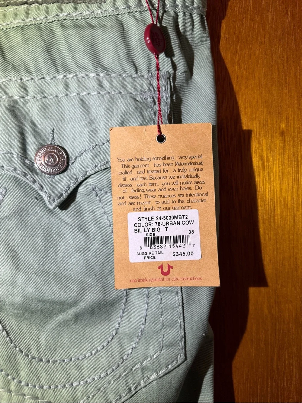True Religion never worn