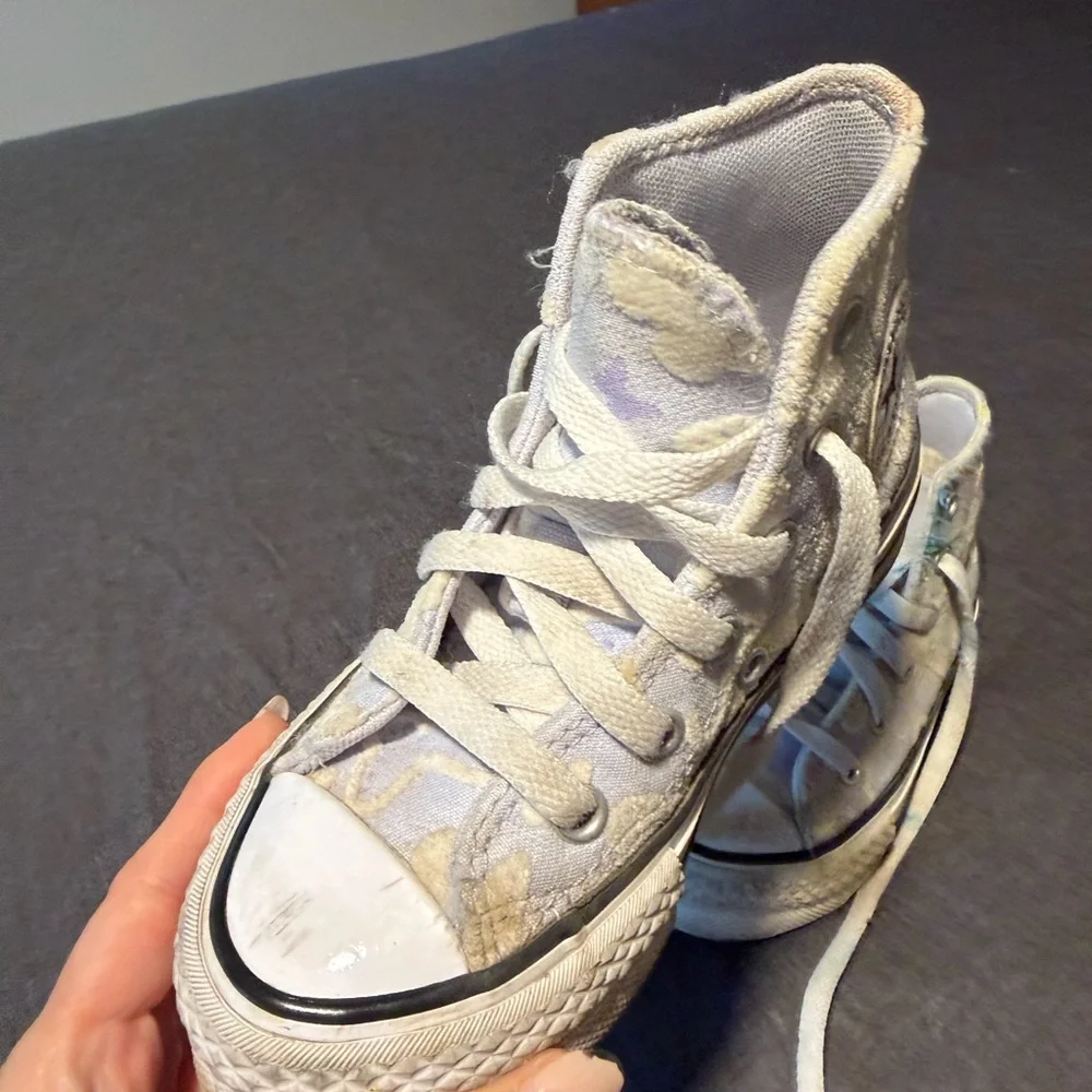 Converse beige canvas high