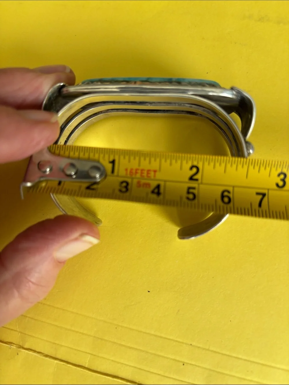 Hand crafted by Native American gender silver by
