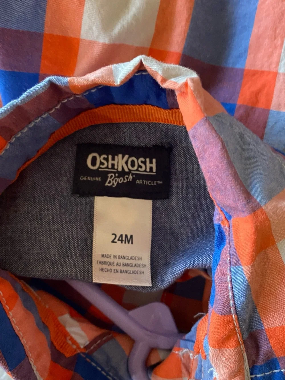 OshKosh Bgosh classic plaid