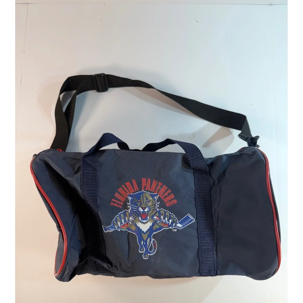Florida Panthers NHL Duffel Bag Navy Blue Red Office Depot Hockey Gym Travel Bag