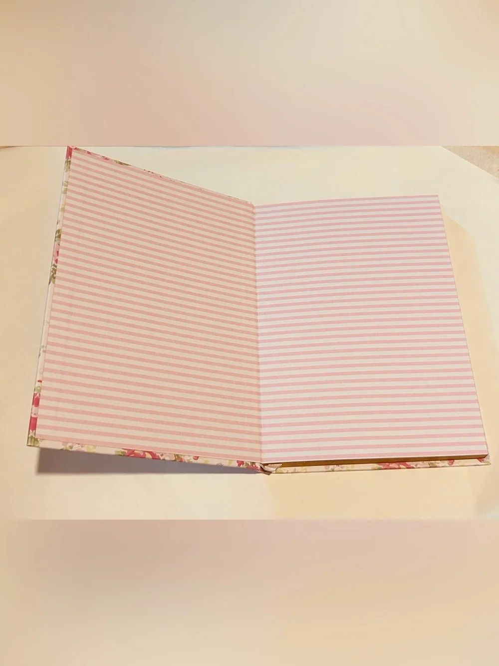 New Laura Ashley Pink Floral Lined Journal 8 3/8” x 6” made in Vietnam 128 Pages