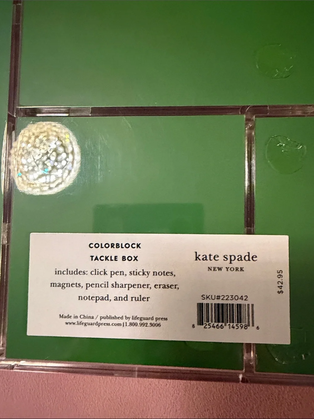 kate spade Pink, Green & Purple Desk Accessory Set