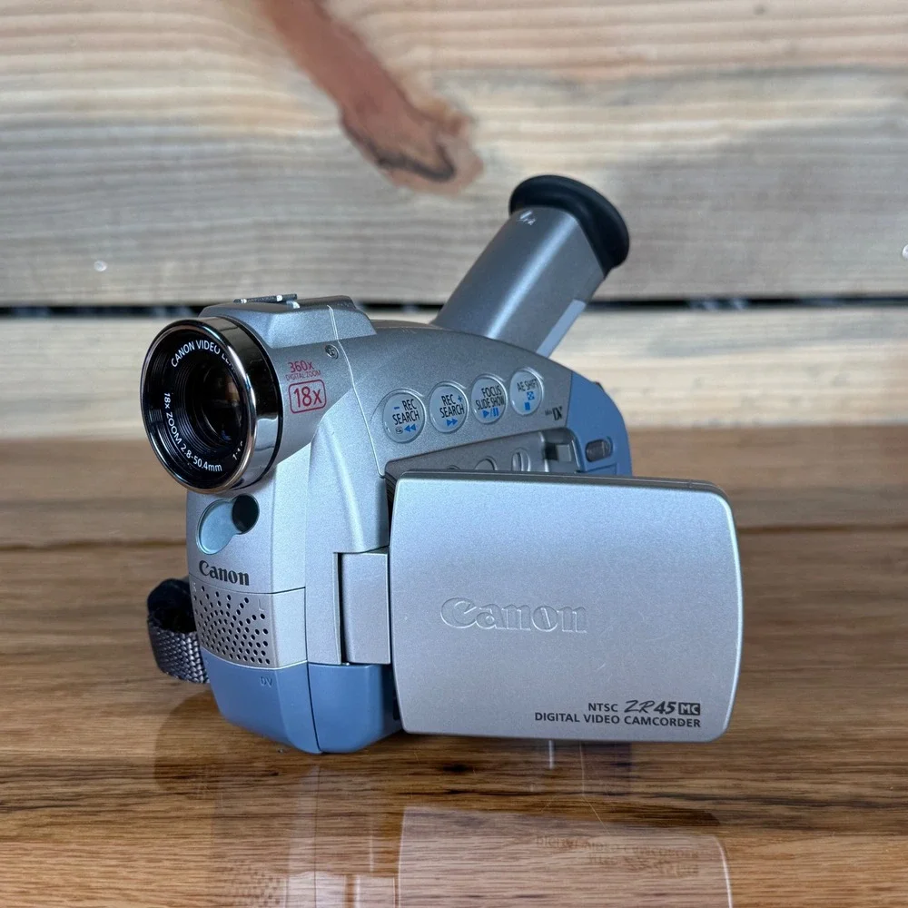 Canon ZR45 MC A Digital Video Camcorder NTSC Silver Blue 18x Optical Zoom PARTS