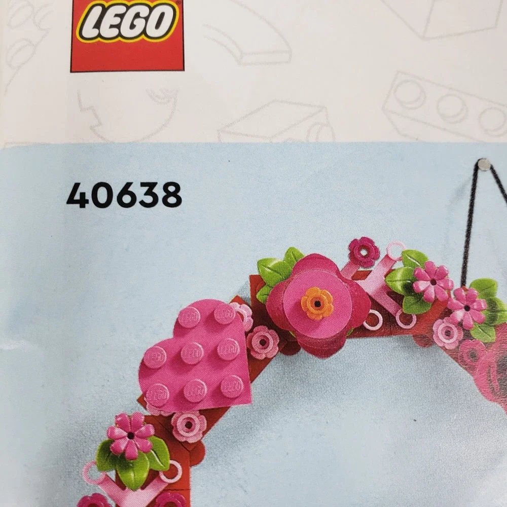 Lego heart ornament