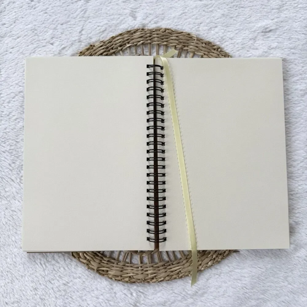 Handmade Lamb & Sheep Photo Notebook W/Bookmark A5 Unlined 60 Sheets 120 Pages