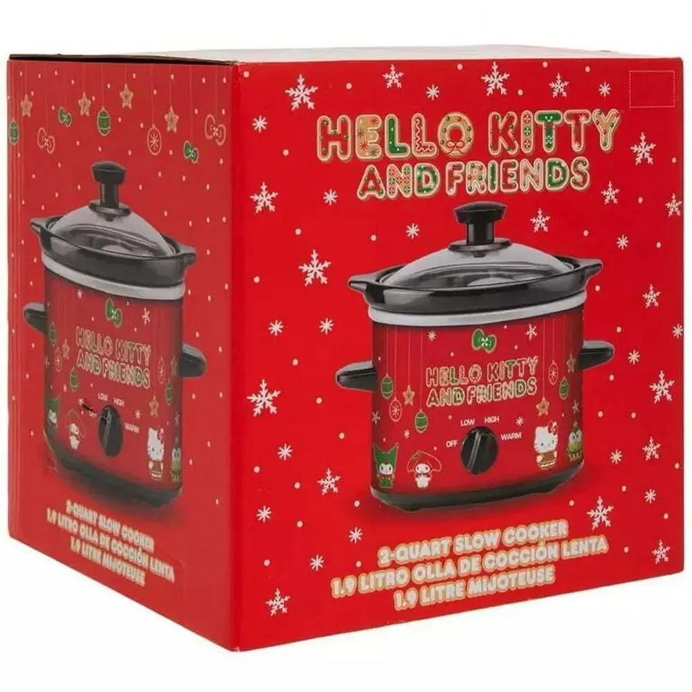 HELLO KITTY SLOW COOKER 2 QUART RED POT RARE COLLECTIBLE  KAWAII SANRIO HOLIDAYS
