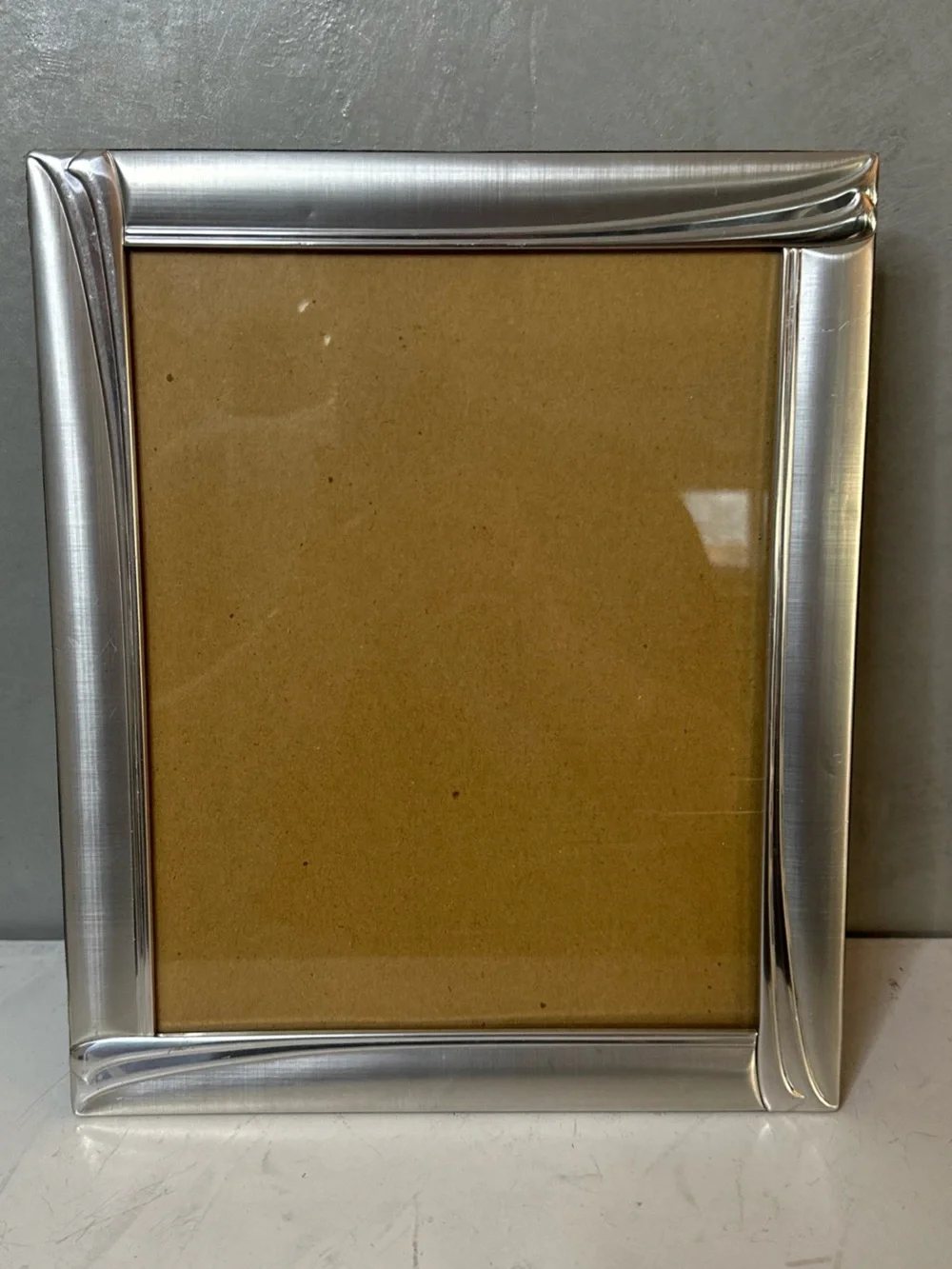Decorel BRUSHED Silver METAL Photo Picture Frame 8x10