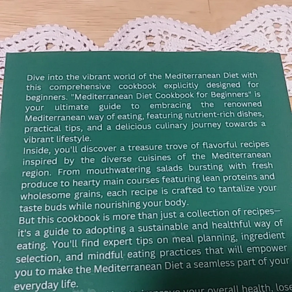 Mediterranean Diet Cookbook $10 sale