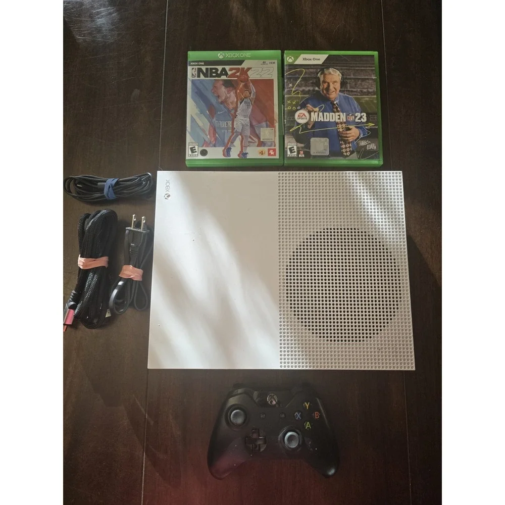 Microsoft Xbox One S 1TB Console Bundle  w/‎ Wireless Controller And 2 Games