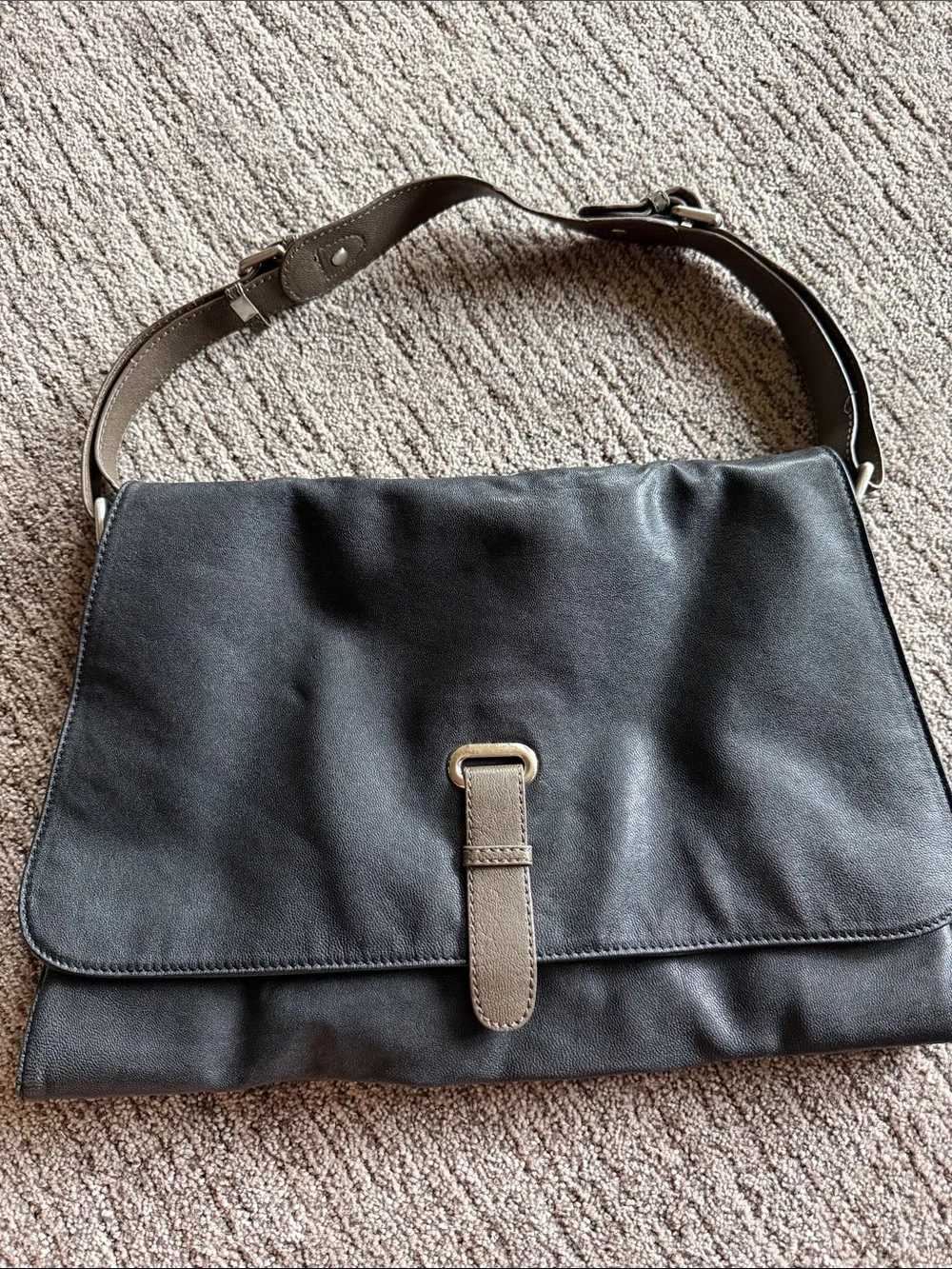 Black Messenger Bag by
