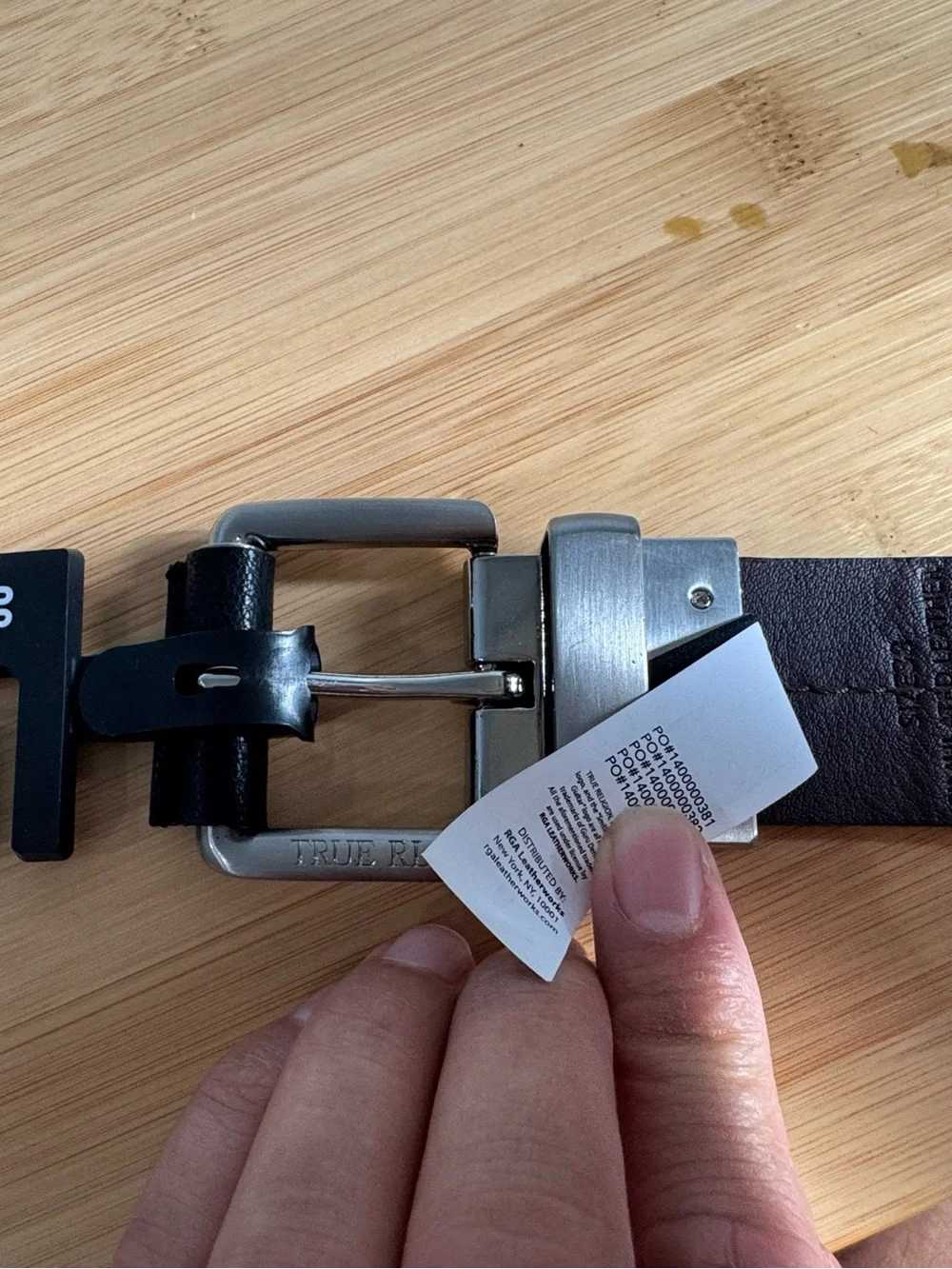 True Religion reversible leather