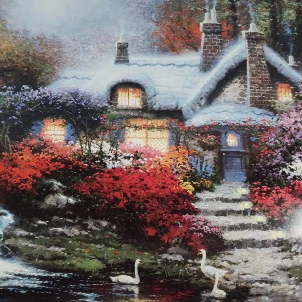 Thomas Kinkade cleaning out